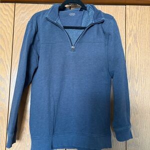 Men's Navy Zip-Up Sweater